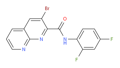 3-bromo-N-(2,4-difluorophenyl)-1,8-naphthyridine-2-carboxamide