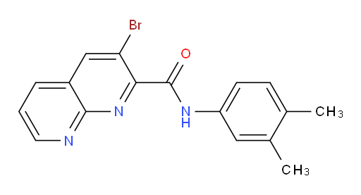 3-bromo-N-(3,4-dimethylphenyl)-1,8-naphthyridine-2-carboxamide