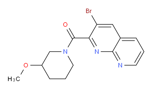 (3-bromo-1,8-naphthyridin-2-yl)(3-methoxypiperidin-1-yl)methanone
