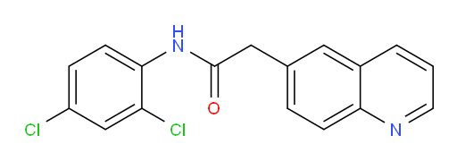 N-(2,4-dichlorophenyl)-2-(quinolin-6-yl)acetamide