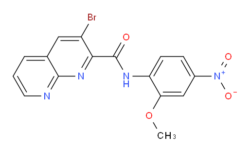 3-bromo-N-(2-methoxy-4-nitrophenyl)-1,8-naphthyridine-2-carboxamide