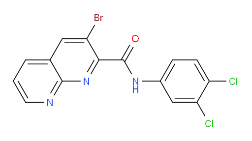 3-bromo-N-(3,4-dichlorophenyl)-1,8-naphthyridine-2-carboxamide