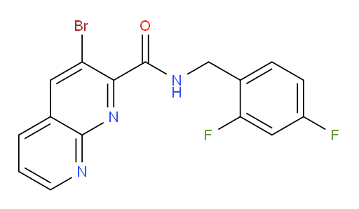 3-bromo-N-(2,4-difluorobenzyl)-1,8-naphthyridine-2-carboxamide