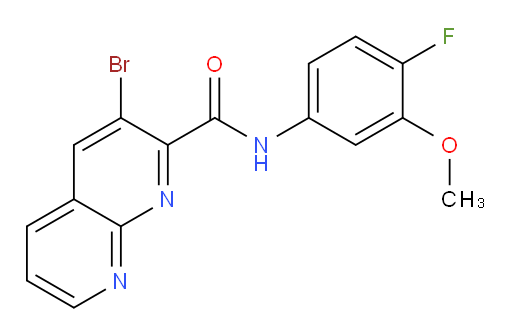 3-bromo-N-(4-fluoro-3-methoxyphenyl)-1,8-naphthyridine-2-carboxamide