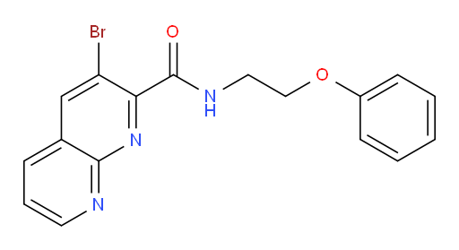 3-bromo-N-(2-phenoxyethyl)-1,8-naphthyridine-2-carboxamide