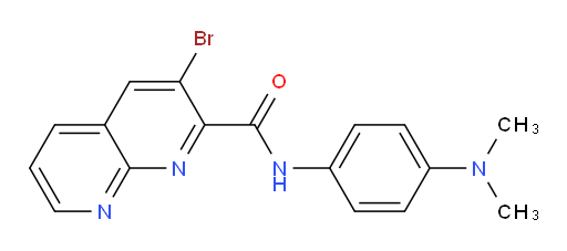 3-bromo-N-(4-(dimethylamino)phenyl)-1,8-naphthyridine-2-carboxamide