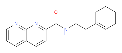 N-(2-(cyclohex-1-en-1-yl)ethyl)-1,8-naphthyridine-2-carboxamide