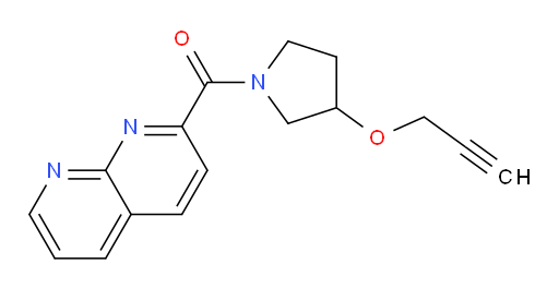(1,8-naphthyridin-2-yl)(3-(prop-2-yn-1-yloxy)pyrrolidin-1-yl)methanone