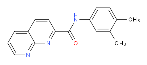 N-(3,4-dimethylphenyl)-1,8-naphthyridine-2-carboxamide