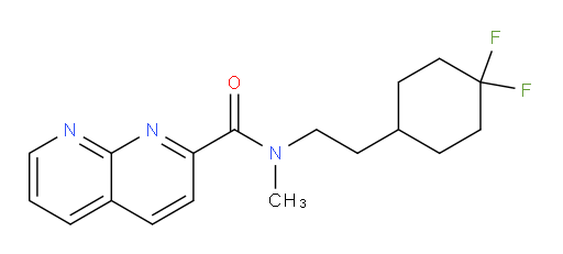 N-(2-(4,4-difluorocyclohexyl)ethyl)-N-methyl-1,8-naphthyridine-2-carboxamide