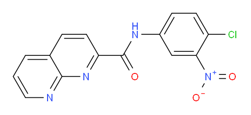 N-(4-chloro-3-nitrophenyl)-1,8-naphthyridine-2-carboxamide