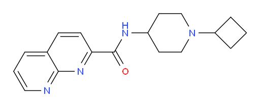 N-(1-cyclobutylpiperidin-4-yl)-1,8-naphthyridine-2-carboxamide