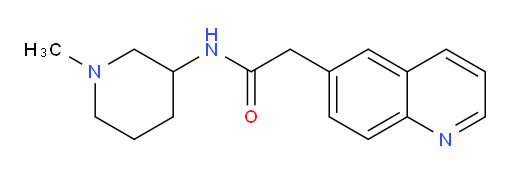 N-(1-methylpiperidin-3-yl)-2-(quinolin-6-yl)acetamide