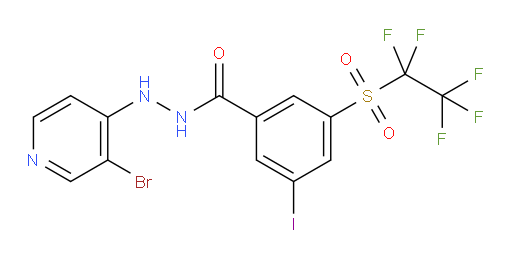 N'-(3-bromopyridin-4-yl)-3-iodo-5-((perfluoroethyl)sulfonyl)benzohydrazide