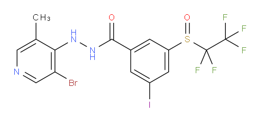N'-(3-bromo-5-methylpyridin-4-yl)-3-iodo-5-((perfluoroethyl)sulfinyl)benzohydrazide
