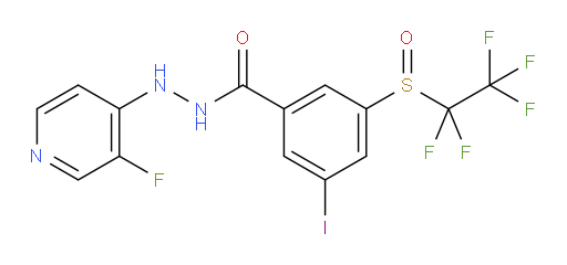 N'-(3-fluoropyridin-4-yl)-3-iodo-5-((perfluoroethyl)sulfinyl)benzohydrazide