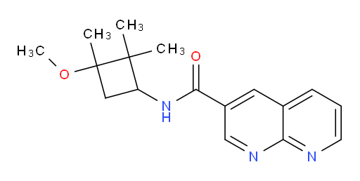 N-(3-methoxy-2,2,3-trimethylcyclobutyl)-1,8-naphthyridine-3-carboxamide