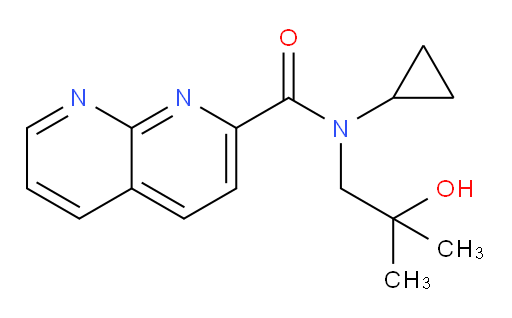 N-cyclopropyl-N-(2-hydroxy-2-methylpropyl)-1,8-naphthyridine-2-carboxamide
