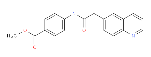 methyl 4-(2-(quinolin-6-yl)acetamido)benzoate