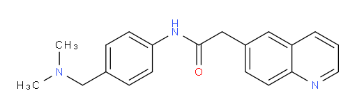 N-(4-((dimethylamino)methyl)phenyl)-2-(quinolin-6-yl)acetamide