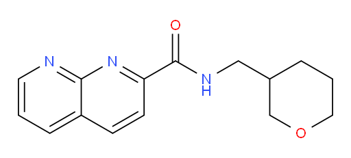 N-((tetrahydro-2H-pyran-3-yl)methyl)-1,8-naphthyridine-2-carboxamide