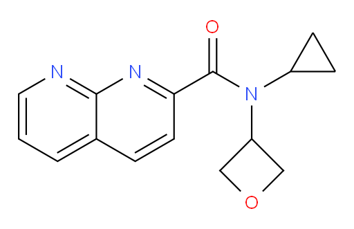 N-cyclopropyl-N-(oxetan-3-yl)-1,8-naphthyridine-2-carboxamide