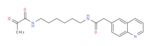 2-oxo-N-(6-(2-(quinolin-6-yl)acetamido)hexyl)propanamide
