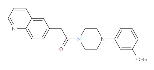 2-(quinolin-6-yl)-1-(4-(m-tolyl)piperazin-1-yl)ethanone