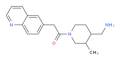 1-(4-(aminomethyl)-3-methylpiperidin-1-yl)-2-(quinolin-6-yl)ethanone