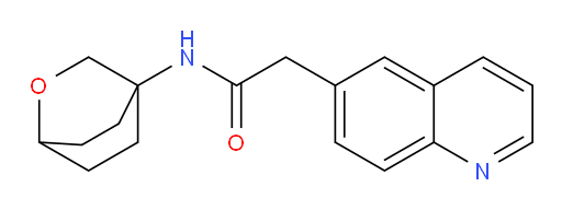 N-(2-oxabicyclo[2.2.2]octan-4-yl)-2-(quinolin-6-yl)acetamide