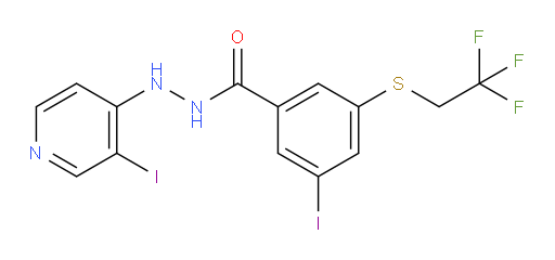 3-iodo-N'-(3-iodopyridin-4-yl)-5-((2,2,2-trifluoroethyl)thio)benzohydrazide