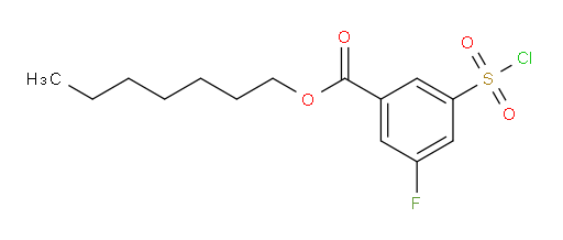 heptyl 3-(chlorosulfonyl)-5-fluorobenzoate