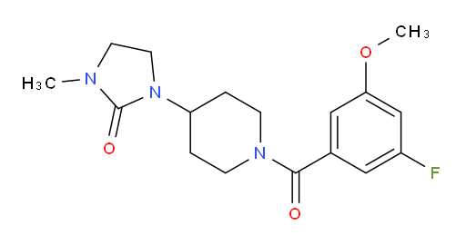 1-(1-(3-fluoro-5-methoxybenzoyl)piperidin-4-yl)-3-methylimidazolidin-2-one