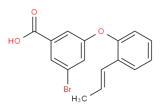 (E)-3-bromo-5-(2-(prop-1-en-1-yl)phenoxy)benzoic acid