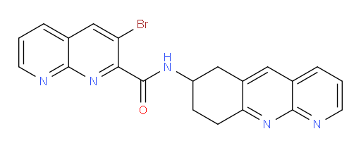 3-bromo-N-(6,7,8,9-tetrahydrobenzo[b][1,8]naphthyridin-7-yl)-1,8-naphthyridine-2-carboxamide