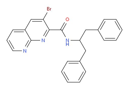 3-bromo-N-(1,3-diphenylpropan-2-yl)-1,8-naphthyridine-2-carboxamide