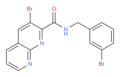 3-bromo-N-(3-bromobenzyl)-1,8-naphthyridine-2-carboxamide