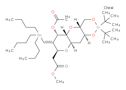 methyl 2-((4aR,5aR,6S,8S,9aR,10aS,Z)-6-acetoxy-2,2-di-tert-butyl-7-((tributylstannyl)methylene)octahydro-4H-pyrano[2',3':5,6]pyrano[3,2-d][1,3,2]dioxasilin-8-yl)acetate