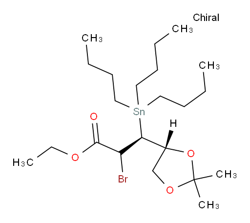 (3S)-ethyl 2-bromo-3-((R)-2,2-dimethyl-1,3-dioxolan-4-yl)-3-(tributylstannyl)propanoate