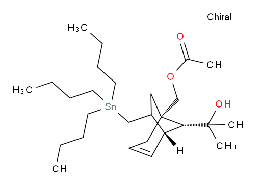 ((1R,5S,8R)-8-(2-hydroxypropan-2-yl)-6-((tributylstannyl)methyl)bicyclo[3.2.1]oct-3-en-1-yl)methyl acetate