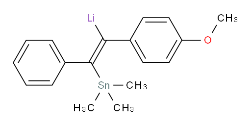 (Z)-(1-(4-methoxyphenyl)-2-phenyl-2-(trimethylstannyl)vinyl)lithium