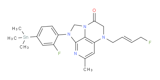 (E)-1-(2-fluoro-4-(trimethylstannyl)phenyl)-5-(4-fluorobut-2-en-1-yl)-7-methyl-4,5-dihydro-1H-1,2a,5,8-tetraazaacenaphthylen-3(2H)-one