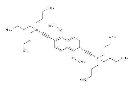 ((1,5-dimethoxynaphthalene-2,6-diyl)bis(ethyne-2,1-diyl))bis(tributylstannane)