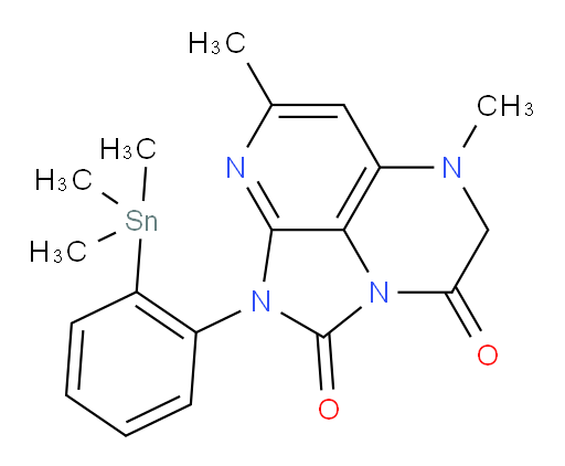 5,7-dimethyl-1-(2-(trimethylstannyl)phenyl)-4,5-dihydro-1H-1,2a,5,8-tetraazaacenaphthylene-2,3-dione
