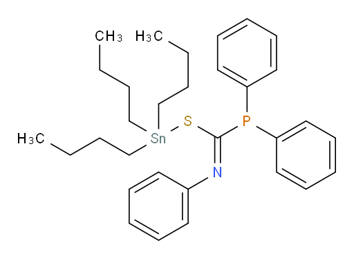 (Z)-tributylstannyl N,1,1-triphenylphosphinecarbimidothioate