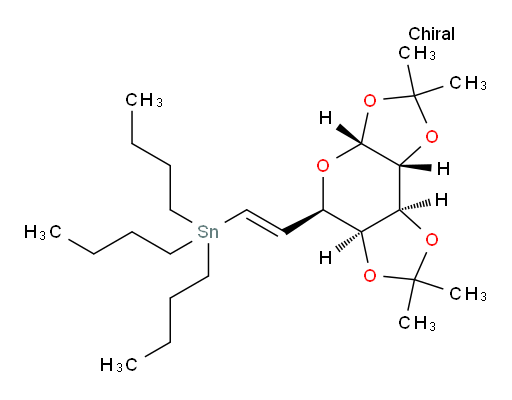 tributyl((E)-2-((3aR,5R,5aS,8aS,8bR)-2,2,7,7-tetramethyltetrahydro-3aH-bis([1,3]dioxolo)[4,5-b:4',5'-d]pyran-5-yl)vinyl)stannane