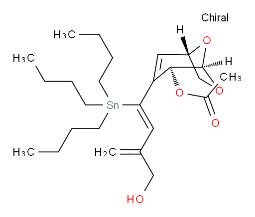 (1S,4S,5R)-3-((Z)-3-(hydroxymethyl)-1-(tributylstannyl)buta-1,3-dien-1-yl)-6,8-dioxabicyclo[3.2.1]oct-2-en-4-yl acetate