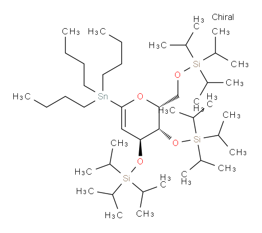 (((2R,3S,4S)-6-(tributylstannyl)-2-(((triisopropylsilyl)oxy)methyl)-3,4-dihydro-2H-pyran-3,4-diyl)bis(oxy))bis(triisopropylsilane)
