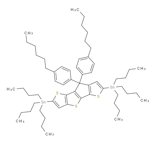 1,1′-[8,8-Bis(4-hexylphenyl)-8H-thieno[3,2-b]thieno[2′,3′:3,4]cyclopenta[1,2-d]thiophene-2,6-diyl]bis[1,1,1-tributylstannane]