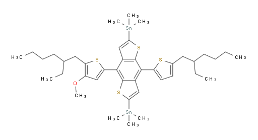 (4-(5-(2-ethylhexyl)-4-methoxythiophen-2-yl)-8-(5-(2-ethylhexyl)thiophen-2-yl)benzo[1,2-b:4,5-b']dithiophene-2,6-diyl)bis(trimethylstannane)